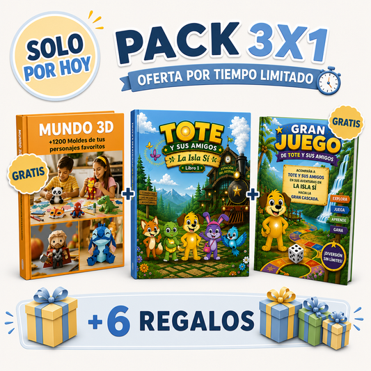 PACK 3x1 + 6 BONUS DE REGALO 🎁